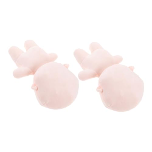 OFFIGAM 2 Stück Plüsch Puppe Unvollendete DIY Puppen für Kreative Bastelprojekte und Vielseitig zum Dekorieren oder Verschenken von OFFIGAM