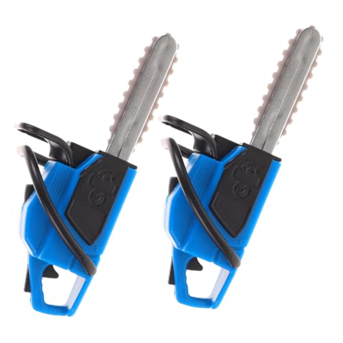 OFFIGAM 2 Stück Puppenhaus Kettensäge Zubehör Miniaturen Maschine Brutto-Minis gartenwerkzeuge Dekoration Weihnachten Toy Mini-Kettensägenfigur kleines Kettensägenmodell PVC Blue OFFIGAM 2 Stück Puppenhaus Kettensäge Zubehör Miniaturen Maschine Brutto-Minis gartenwerkzeuge Dekoration Weihnachten Toy Mini-Kettensägenfigur kleines Kettensägenmodell PVC Blue von OFFIGAM
