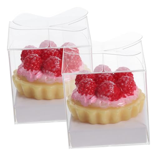 OFFIGAM 2 Stück Puppenhaus Kuchen Mini-kuchendekor Künstliche Tortenverzierung Gefälschter Nachtisch Gefälschter Kuchen Mini-kuchenornament Kuchen Requisiten Kuchenverzierungen Abs von OFFIGAM