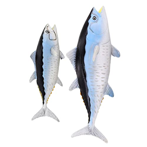 OFFIGAM 2 Stück Realistische Fischfigurine Dekorative Skulptur Modell für Lernspielzeug zur Fischidentifikation und Inspiration der Fantasie von OFFIGAM