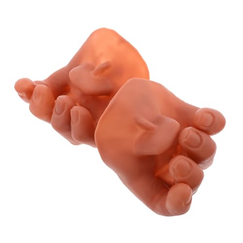 OFFIGAM 2 Stück Requisiten Gefälschte Handschellen Minihände Streichhand Halloween Requisite Halloween Gefälschte Hand Gefälschte Gruselige Abgetrennte Hand Halloween Gefälschte Finger von OFFIGAM