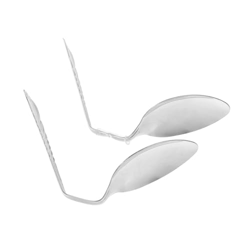 OFFIGAM 2 Stück Requisiten Löffel Biegelöffel Requisite Biegelöffel Trick Biegelöffel Party Trick Trick Requisite Mind Biegelöffel Trick Biegelöffel Gimmick Requisiten Metall Silber von OFFIGAM