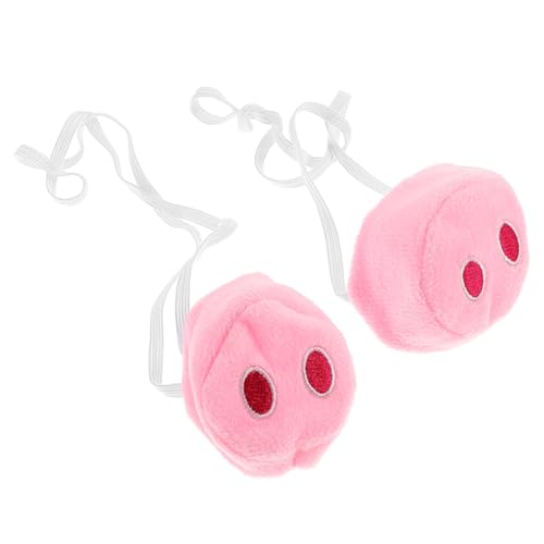 OFFIGAM 2 Stück Schweinenase Simulation Tiernase Dekorative Tier Requisite Kostümzubehör Kleine Tier Requisite Tragbare Tiernase Halloween Kostümzubehör Cosplay Tiernase Rosa von OFFIGAM