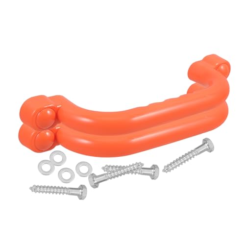OFFIGAM 2 Stück Sichere rutschfeste Kunststoff Spielplatzgriffe für Outdoor Klettergerüst Griffe für Schaukeln und Spielgeräte Langlebig und Farblich Auffällig und Einfach zu Greifen von OFFIGAM