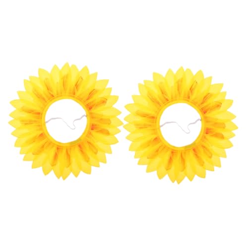 OFFIGAM 2 Stück Sonnenblumenkopfbedeckung Sonnenblumenhut Sonnenblumen-kopfbedeckung Lustiges Sonnenblumenkostüm Blumenkopfschmuck Sonnenblumen-kostümhut Sonnenkostüm Yellow Seidentuch OFFIGAM 2 Stück Sonnenblumenkopfbedeckung Sonnenblumenhut Sonnenblumen-kopfbedeckung Lustiges Sonnenblumenkostüm Blumenkopfschmuck Sonnenblumen-kostümhut Sonnenkostüm Yellow Seidentuch von OFFIGAM