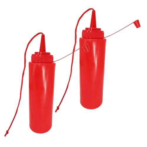 OFFIGAM 2 Stück Streich Tomatenflasche Gefälschte Neuheit Spritzflaschen Lustige Gefälschte Salatdressing Flasche Streichspielzeug Lustige Spritzflaschen Streich Ketchup von OFFIGAM