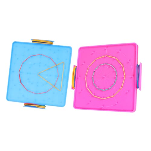 OFFIGAM 2 Stück Teiliges Doppelseitiges Geoboard für Kunststoffmatte Mathematische Lernhilfe für Grundschule Fördert Kreativität und Feinmotorik für Unterricht und OFFIGAM 2 Stück Teiliges Doppelseitiges Geoboard für Kunststoffmatte Mathematische Lernhilfe für Grundschule Fördert Kreativität und Feinmotorik für Unterricht und von OFFIGAM