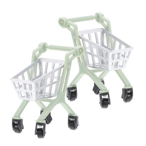 OFFIGAM Jungen Und Mädchen Spielzeug Mini Einkaufswagen Trolley Metall Rollenspiel Spielzeug Kompakt Für Puppendekor von OFFIGAM