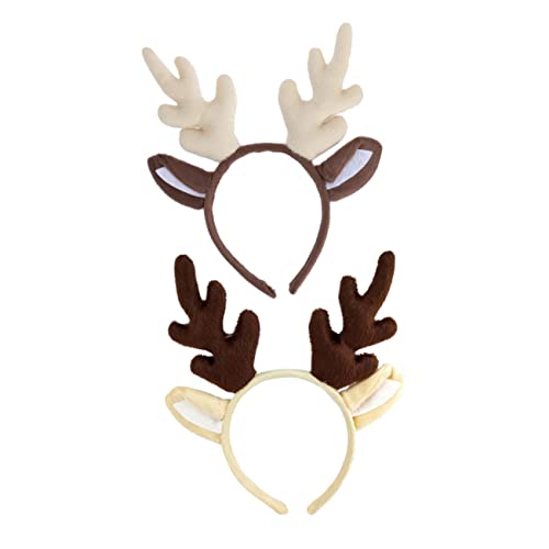 OFFIGAM 2 Stück Weihnachtsfeier Antler Haarreifen Leichtes Kostüm Zubehör für Xmas Dekoration Charmantes Rentier Geweih Hoops für Erwachsene OFFIGAM 2 Stück Weihnachtsfeier Antler Haarreifen Leichtes Kostüm Zubehör für Xmas Dekoration Charmantes Rentier Geweih Hoops für Erwachsene von OFFIGAM