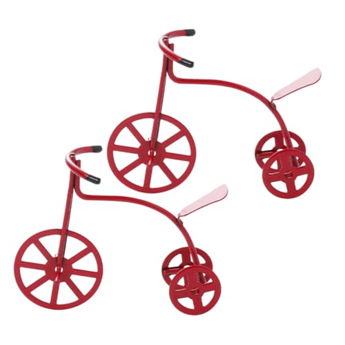 OFFIGAM 2 Stück Zubehör für Puppenhäuser Produkt rechteckig Girlande Ornamente grünes Vintage Fahrradverzierung Desktop-simuliertes Fahrradmodell kleines Fahrrad Legierung rot OFFIGAM 2 Stück Zubehör für Puppenhäuser Produkt rechteckig Girlande Ornamente grünes Vintage Fahrradverzierung Desktop-simuliertes Fahrradmodell kleines Fahrrad Legierung rot von OFFIGAM