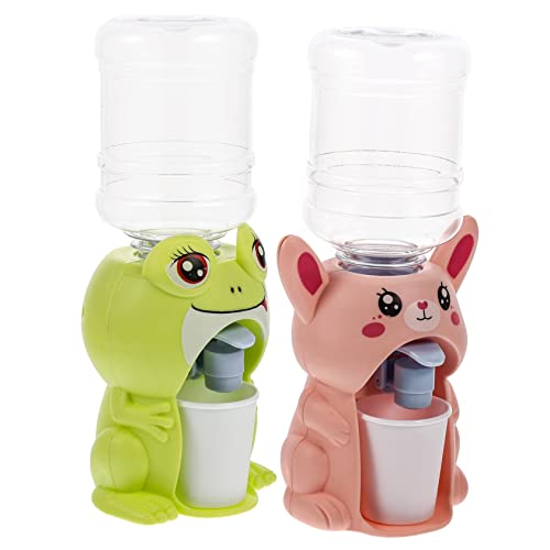 OFFIGAM 2 Stück mit Wasserspender Karikatur süß schön Mini -Wasserspender Trinken Brunnen kinderküche wasserspender Modell Wasserspender wasserspender von OFFIGAM