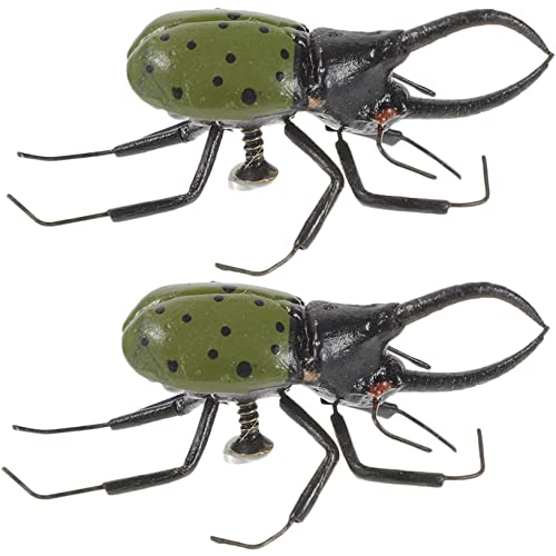 OFFIGAM 2 Stück simulierte Insekten für kinderspielzeug spielsachen für wild Life fogelschreker mockin Realistisches Modell Fehler für Schulmodell Eisendraht von OFFIGAM