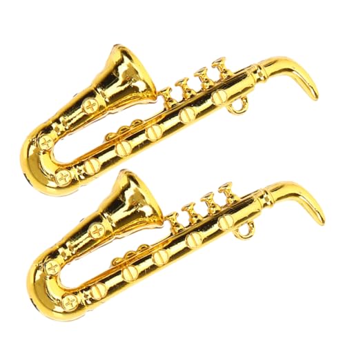OFFIGAM 2 Stücke Mini-Saxophon Puppenhauszubehör für Miniaturinstrumente Mini-Geigenspielzeug Figur musikalisches Puppenhaus Musikinstrument simulierte Saxophonverzierung Plastik OFFIGAM 2 Stücke Mini-Saxophon Puppenhauszubehör für Miniaturinstrumente Mini-Geigenspielzeug Figur musikalisches Puppenhaus Musikinstrument simulierte Saxophonverzierung Plastik von OFFIGAM