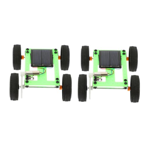 OFFIGAM 2 Teiliges Solarauto Bauen Sie Ihr Eigenes Auto Rc Auto Bausatz Solarbetriebenes Auto DIY Kit DIY Rc Auto Kit Solarbetriebene Auto Ornamente Modellauto Kits Für Rc Auto von OFFIGAM
