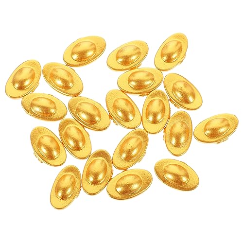 OFFIGAM 20 Stück Mini-Barren Szene Miniaturen Winziges Puppe Mini-Ente Miniatur-zubehör Figuren Mini- Barren-Desktop-Ornamente Harz Golden von OFFIGAM