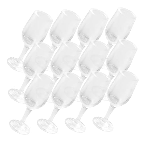 OFFIGAM 20 Stück Miniatur Rotweingläser Transparente Goblets für Puppenhaus Zubehör Realistische Deko für Miniatur Szenen und Kreative Gestaltung OFFIGAM 20 Stück Miniatur Rotweingläser Transparente Goblets für Puppenhaus Zubehör Realistische Deko für Miniatur Szenen und Kreative Gestaltung von OFFIGAM