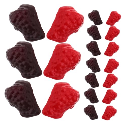 OFFIGAM 20 Stück Obst-Modell Früchte Modell Heimdekoration Früchte Kunstfrüchte deko für Kuchen Deko Früchte Heimdekoration, Ornamente, Schreibtisch dekoratives künstliches Obst Plastik von OFFIGAM