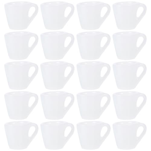 OFFIGAM 20 Stück Miniatur-kaffeetassen Für Puppenhaus Miniatur-wasserbecher Für Jungen Und Mädchen Rollenspiel-Spielzeug von OFFIGAM