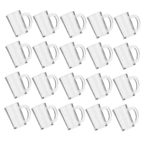 OFFIGAM 20 Stück Puppenhaus-Becher Tassen Flasche Hydro Desktop-miniaturbecher Mini House Accessory Mini-hausversorgung Desktop-mini-bierkrüge Mini -hausdekorationen Harz von OFFIGAM