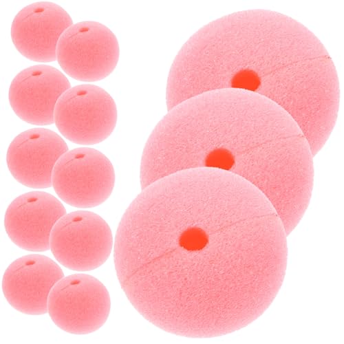OFFIGAM 20 Stück Schwammparty Clownnasen Rosa Schaumstoffball Clown Cosplay Prop für Karneval Kostüm Fasching Bühnenauftritt von OFFIGAM
