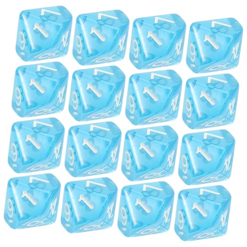 OFFIGAM 20 Stück Teiliges Transparente Seitige Würfel aus Acryl Polyedrische Zahlenwürfel für Rollenspiele Tischspiele und Mathe Robust und Vielseitig für Spielabende von OFFIGAM