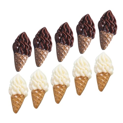 OFFIGAM 20Stücke Charms für Puppenhaus Dekoration Realistische Eiscreme Ornamente für Mikrolandschaften und DIY Projekte von OFFIGAM