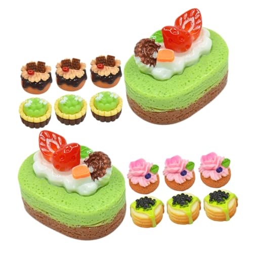 OFFIGAM 20stücke Teiliges Miniatur Lebensmittel Deko Für Puppenhaus Realistische Obstkuchen Modelle Für Kreative Spielzeug Und Fotografie-Requisiten von OFFIGAM
