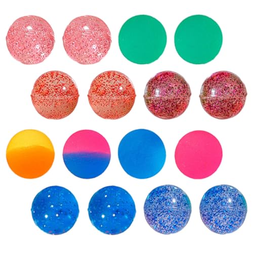 OFFIGAM 24 Stück Bunte Hüpfbälle für Elastische Gummibälle Leuchtenden Farben für Partys und Geburtstagsfeiern Fördert Kognitive Fähigkeiten und Sorgt für Stundenlangen Spaß von OFFIGAM