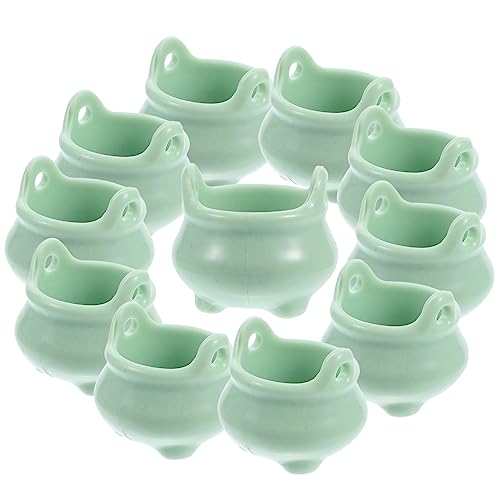 OFFIGAM 24 Stück Mikrolandschafts-puppenhausdekoration Herd Miniatur Mini-kesselkessel Ornamente Puppenhauszubehör Sukkulenten Pflanze Halloween Tür Winzige Zuckerkessel Plastik OFFIGAM 24 Stück Mikrolandschafts-puppenhausdekoration Herd Miniatur Mini-kesselkessel Ornamente Puppenhauszubehör Sukkulenten Pflanze Halloween Tür Winzige Zuckerkessel Plastik von OFFIGAM