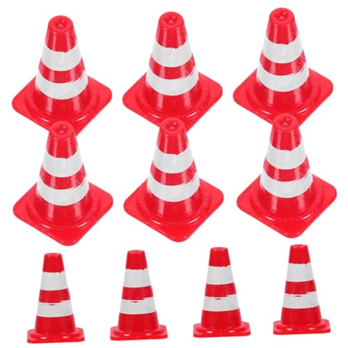 OFFIGAM Kinder 24 Stück Miniatur-verkehrskegel Und Schilder Interaktive Straßensperre Lernspielzeug Für Jungen Und Mädchen von OFFIGAM