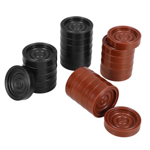 OFFIGAM 24 Stücke Stücke Dame Zubehör Brettspiel Zubehör Abs von OFFIGAM