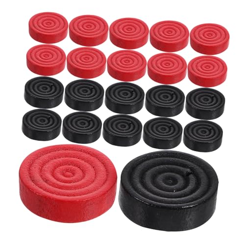 OFFIGAM 24Stücke Dame Spielsteine Robuste Runde Ersatzteile für Brettspiele für Schach und Damezubehör Leicht zu Transportieren von OFFIGAM