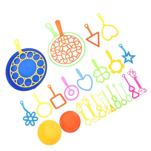 OFFIGAM 26Stücke Teiliges Blasenstab für Große Seifenblasen Outdoor für Familie Langlebige Blasenmacher Verschiedene Formen für Garten Park und Partys von OFFIGAM