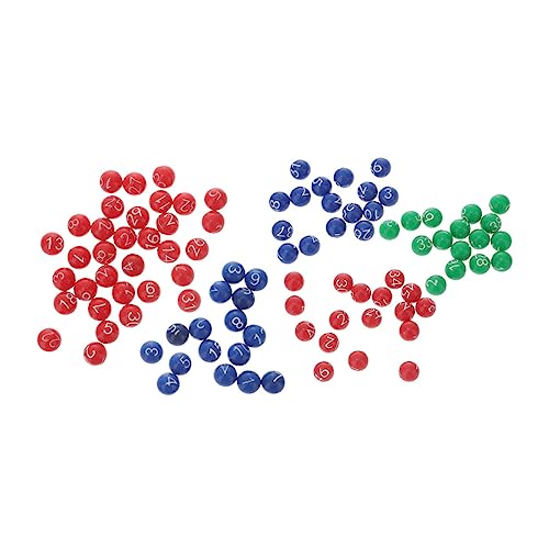 OFFIGAM 2Packungen Kleine Lotteriekugeln für Gewinnspiele Plastikkugeln für Tombola und Bingo Langlebige und Partys und Veranstaltungen von OFFIGAM