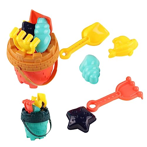 OFFIGAM 2Sätze Strandspielzeug für Teiliges Eimer mit Bunten Sandförmchen für Strand Sandkasten und Outdoor Fördert Kreativität und Gemeinsames von OFFIGAM