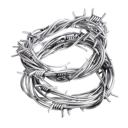 OFFIGAM 2Stücke Halloween Dekoration Stacheldraht Requisiten für Spukhäuser Lange aus Gefälschtem Stacheldraht für Innen und Außendekoration Unvergessliche OFFIGAM 2Stücke Halloween Dekoration Stacheldraht Requisiten für Spukhäuser Lange aus Gefälschtem Stacheldraht für Innen und Außendekoration Unvergessliche von OFFIGAM
