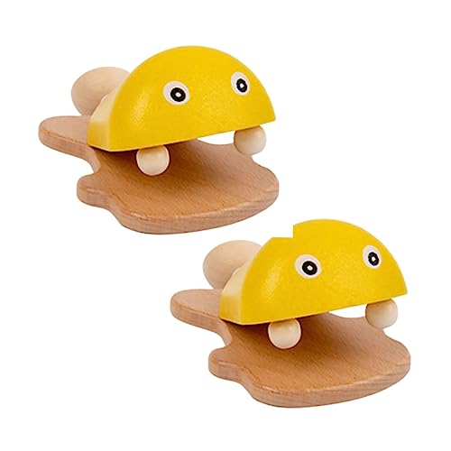 OFFIGAM 2Stücke Holz Castanet Fischform Pädagogisches Musikinstrument für Frühe Bildung und Sensorische Entwicklung Farbenfroh und Sicher aus Naturholz OFFIGAM 2Stücke Holz Castanet Fischform Pädagogisches Musikinstrument für Frühe Bildung und Sensorische Entwicklung Farbenfroh und Sicher aus Naturholz von OFFIGAM