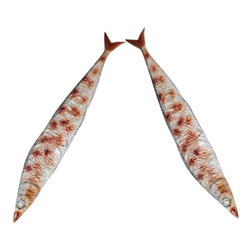 OFFIGAM 2Stücke Realistischer Gebratener Fisch für Kinderküche Food Requisiten für Fotografie und Kreative Grill Modelle für Heimdekoration und Rollenspiele OFFIGAM 2Stücke Realistischer Gebratener Fisch für Kinderküche Food Requisiten für Fotografie und Kreative Grill Modelle für Heimdekoration und Rollenspiele von OFFIGAM