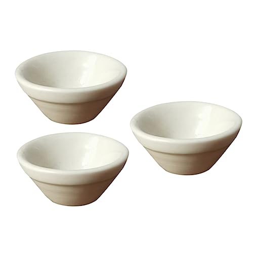 OFFIGAM 3 STK Mini-schüssel Küchenschüssel Modell Holzspielzeug Für Schüsselmodell Kinderspielzeug Simuliertes Küchenspielzeug Nachahmung Schüssel Keramik Weiß OFFIGAM 3 STK Mini-schüssel Küchenschüssel Modell Holzspielzeug Für Schüsselmodell Kinderspielzeug Simuliertes Küchenspielzeug Nachahmung Schüssel Keramik Weiß von OFFIGAM