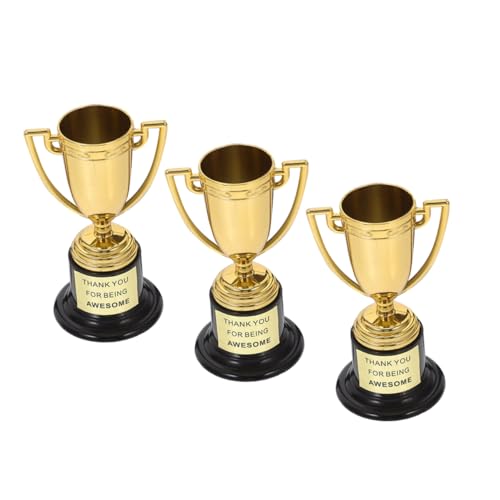 OFFIGAM 3 Stück Kleine Trophäenspielzeuge Mini Trophäe Siegertrophäe Preistrophäen Trophäenbecher Für Kinderpartys Mini Taschenlampen Golftrophäen Daumen Hoch Wiederverwendbar von OFFIGAM