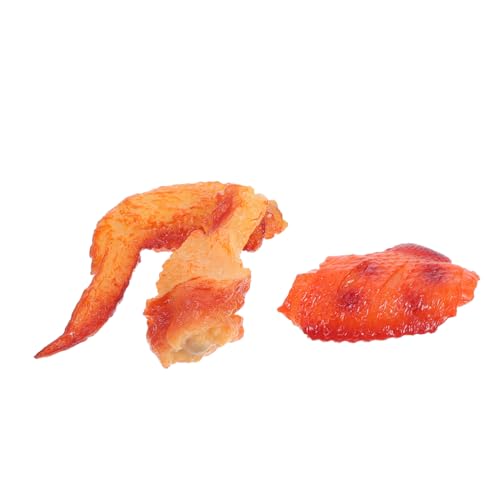OFFIGAM 3 Stück Künstliche Hähnchenbeine und Flügel für Fotografie Partydekoration und Küchenpräsentation Authentische Imitation von Gebratenem Fleisch OFFIGAM 3 Stück Künstliche Hähnchenbeine und Flügel für Fotografie Partydekoration und Küchenpräsentation Authentische Imitation von Gebratenem Fleisch von OFFIGAM