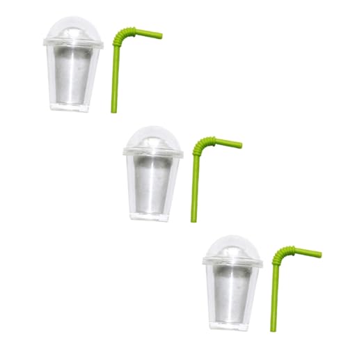 OFFIGAM 3 Stück Mini Milchteetasse Mini Miniatur Mini Ornament Heimdekoration Mini Tasse Puppenhaus Dekoration Mini Kaffeetassen Kinderspielzeug Teetassen Kaffeebecher von OFFIGAM
