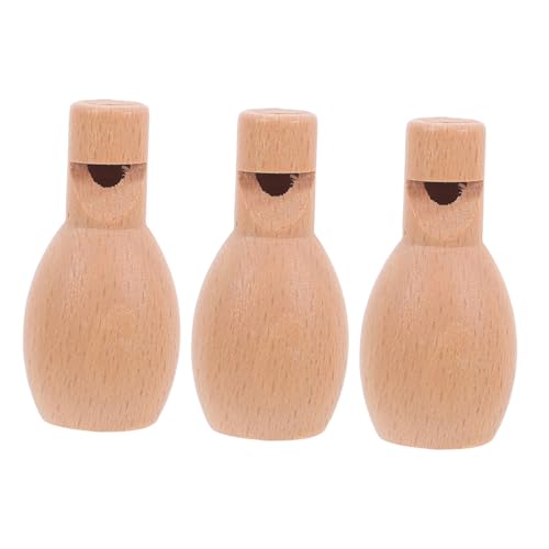 OFFIGAM 3 Stück Mini Pfeife -instrumente Kleine Pfeifen Musikalische Schlaginstrumente Für Holzpfeife Pfeifen Kleinkindmusikinstrumente Mini-pfeifen Beige von OFFIGAM