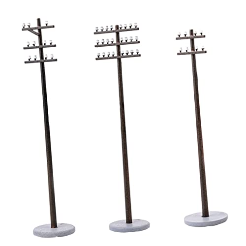 OFFIGAM Kleiner Telegrafenmast Modelle für Mikrolandschaften 3 Stück Kunststoff Sandtisch Modell Selbstgemacht Gartenbedarf OFFIGAM Kleiner Telegrafenmast Modelle für Mikrolandschaften 3 Stück Kunststoff Sandtisch Modell Selbstgemacht Gartenbedarf von OFFIGAM