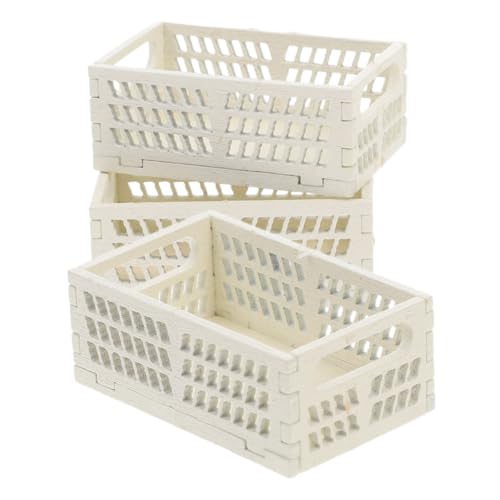 OFFIGAM 3 Stück Miniatur Möbel für Puppenhaus Holz Aufbewahrungskörbe für DIY Mini Szenen für Obst Milch und Brot Kompakt Vielseitig und Praktisch für Organisation von Zubehör OFFIGAM 3 Stück Miniatur Möbel für Puppenhaus Holz Aufbewahrungskörbe für DIY Mini Szenen für Obst Milch und Brot Kompakt Vielseitig und Praktisch für Organisation von Zubehör von OFFIGAM