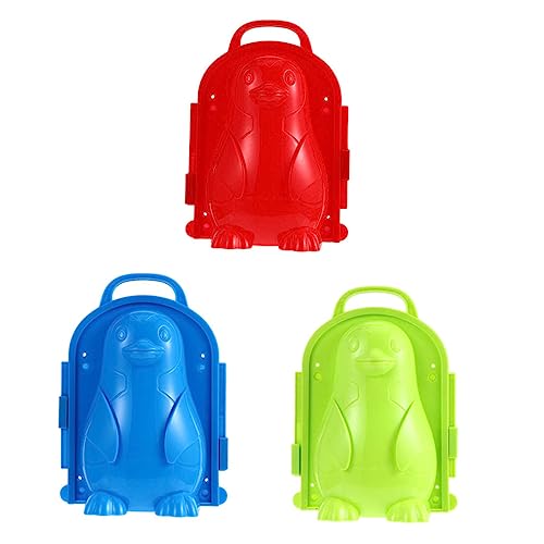 OFFIGAM 3 Stück Pinguin Schneeballformer Kunststoffspielzeug für Winter Schneespielzeug zum Schnellen Herstellen von Schneebällen im Freien für Familienaktivitäten Zufällige Farbe OFFIGAM 3 Stück Pinguin Schneeballformer Kunststoffspielzeug für Winter Schneespielzeug zum Schnellen Herstellen von Schneebällen im Freien für Familienaktivitäten Zufällige Farbe von OFFIGAM