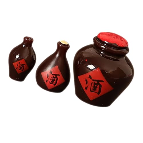 OFFIGAM 3 Stück Puppenhaus-Modell Anzeige Artikel Puppenhaus Mini-weinflaschen Figur Puppenhauszubehör Puppenhausmöbel Deckel Ding Vorgeben Stütze Harz Dark Brown OFFIGAM 3 Stück Puppenhaus-Modell Anzeige Artikel Puppenhaus Mini-weinflaschen Figur Puppenhauszubehör Puppenhausmöbel Deckel Ding Vorgeben Stütze Harz Dark Brown von OFFIGAM