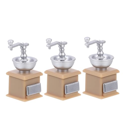 OFFIGAM 3 Stück Puppenhausgeräte Deko Mini House Kaffeemühle Mini-kaffeemühle Puppenhaus-küchen-Requisite Miniatur-küchengeräte Puppenhauszubehör Puppenhaus-kaffeemühlen-Modelle Acryl von OFFIGAM