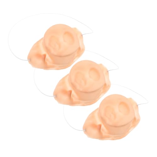 OFFIGAM 3 Stück Schweinenase Cosplay Nasen Schweinezubehör Falsche Nase Schweine Cosplay Zubehör Kostümzubehör Schweinenase Dekorative Schweine Requisite Halloween Nase Halloween von OFFIGAM