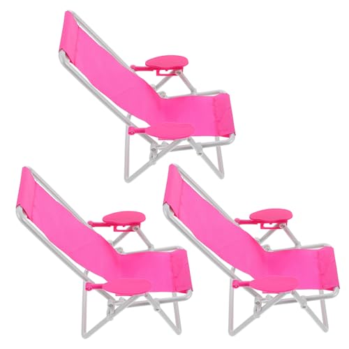 OFFIGAM 3 Stück Teiliges Mini Strandliegestühle für Puppenhaus Dekorative Möbel für Fotorequisiten Sicher und Langlebig OFFIGAM 3 Stück Teiliges Mini Strandliegestühle für Puppenhaus Dekorative Möbel für Fotorequisiten Sicher und Langlebig von OFFIGAM